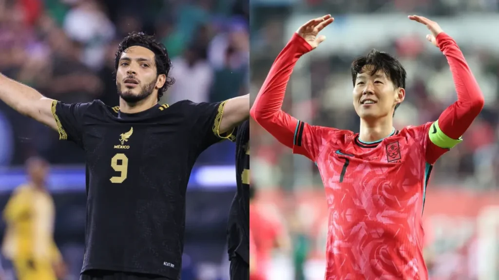 Raúl Alonso Jiménez (Mexico), Son Heung-min (Hàn Quốc)