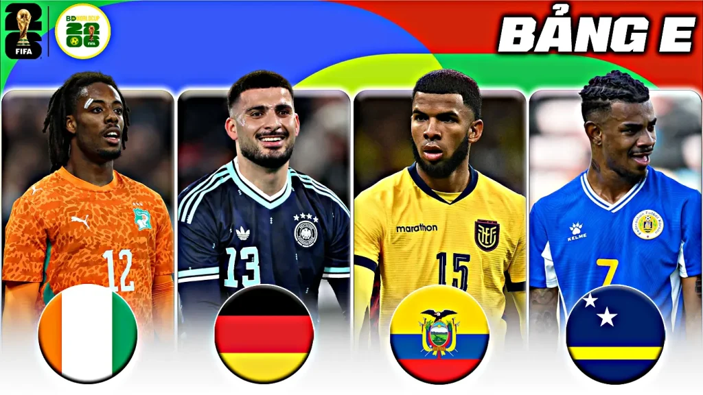 World Cup 2026 - Nhận Định, Đánh Giá Các Đội Tuyển Bảng E Đức, Ecuador, Curaçao, Bờ Biển Ngà