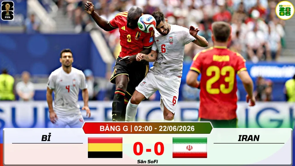 Bỉ 0-0 Iran
