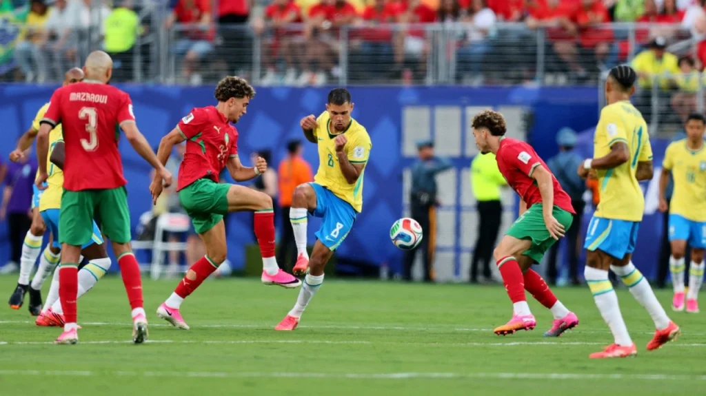 Brazil vất vả giành lại 1 điểm khi đối mặt với đội tuyển Maroc với tỷ số hòa 1-1. Ảnh: FIFA