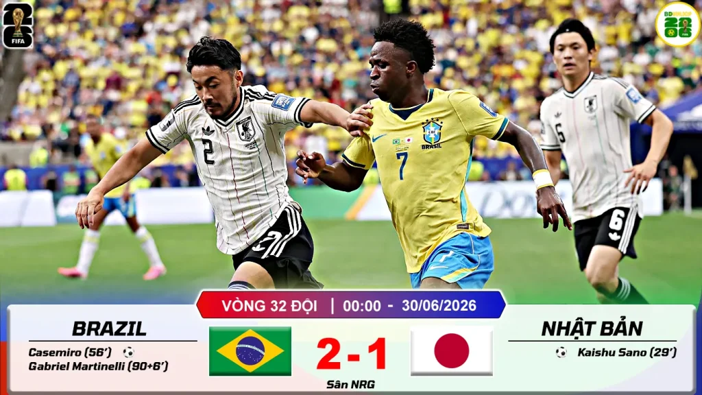 Brazil 2-1 Nhật Bản