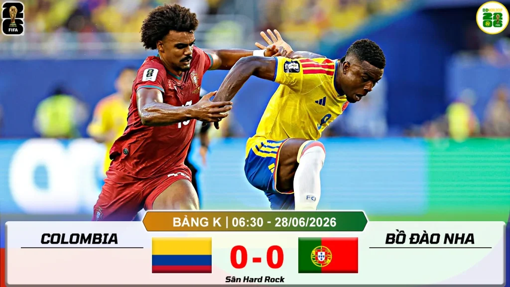Colombia 0-0 Bồ Đào Nha
