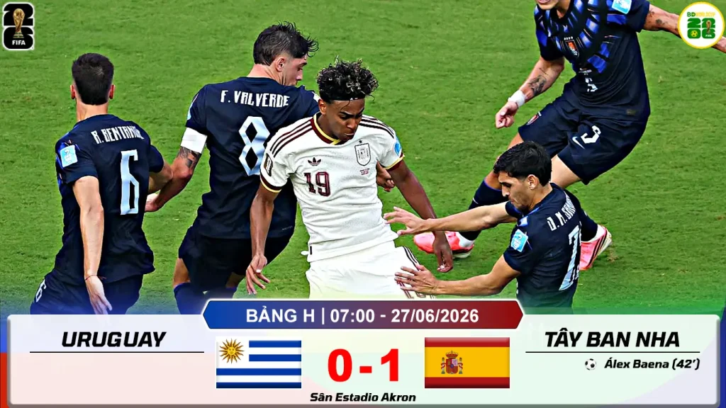 Uruguay 0-1 Tây Ban Nha