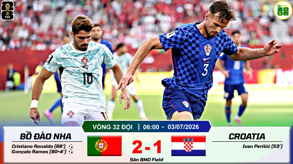 Bồ Đào Nha 2-1 Croatia