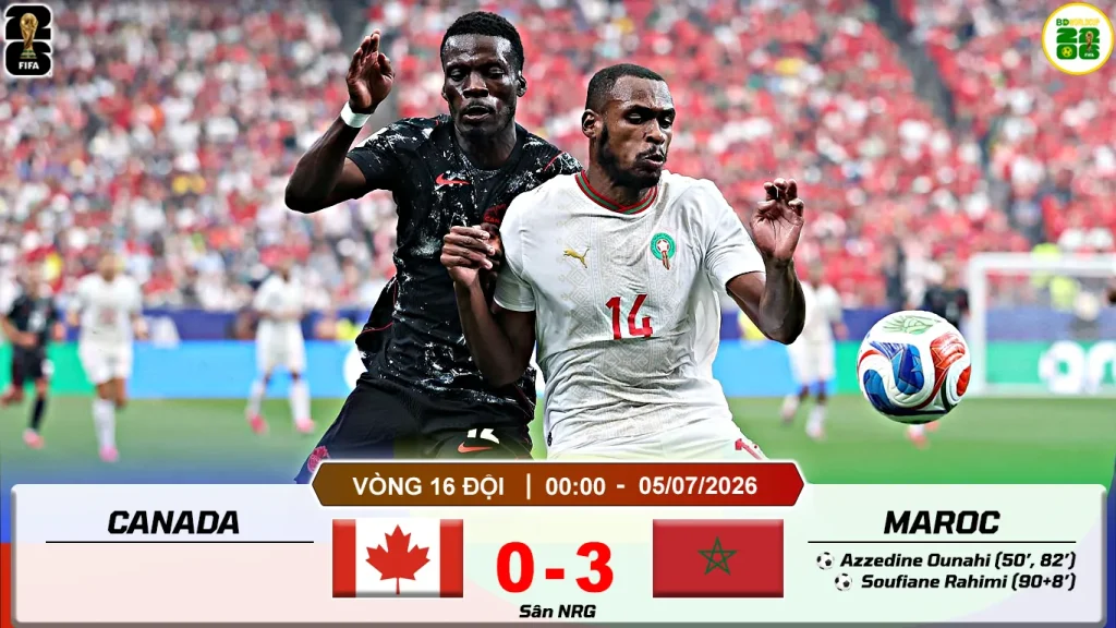 Canada 0-3 Maroc