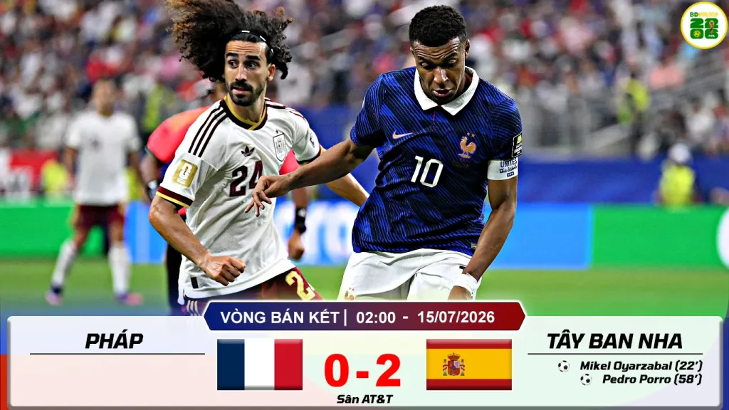 Pháp 0-2 Tây Ban Nha