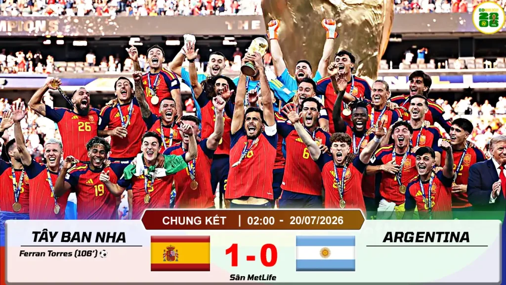 Tây Ban Nha 1-0 Argentina